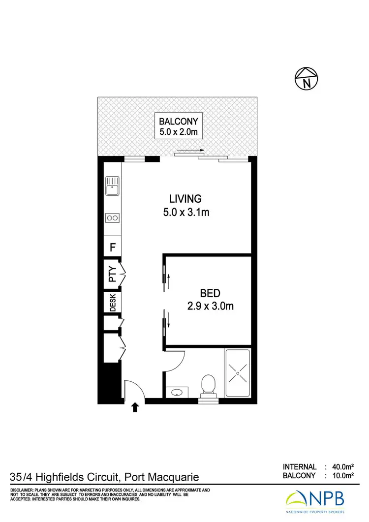 Floorplan of Homely apartment listing, 35/4 Highfields Circuit, Port Macquarie NSW 2444
