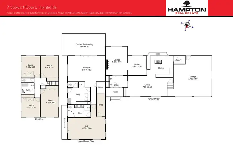 Floorplan of Homely house listing, 7 Stewart Court, Highfields QLD 4352