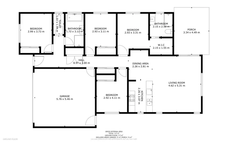 Floorplan of Homely house listing, 40 Whitewood Way, Cotswold Hills QLD 4350