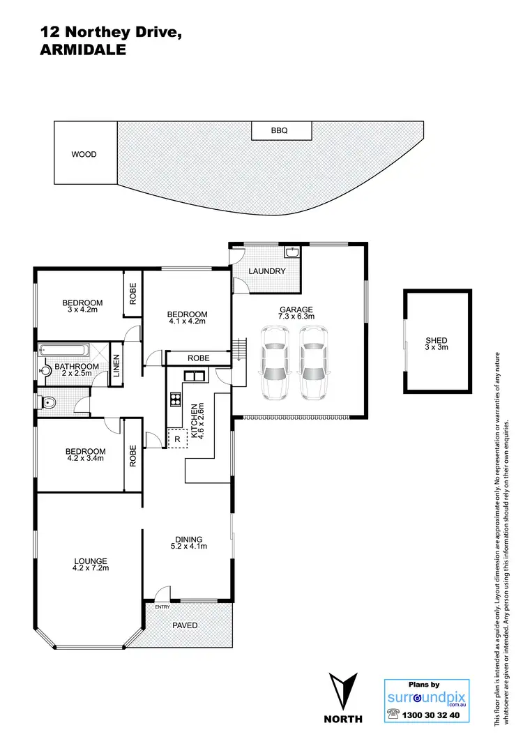 Floorplan of Homely house listing, 12 Northey Drive, Armidale NSW 2350
