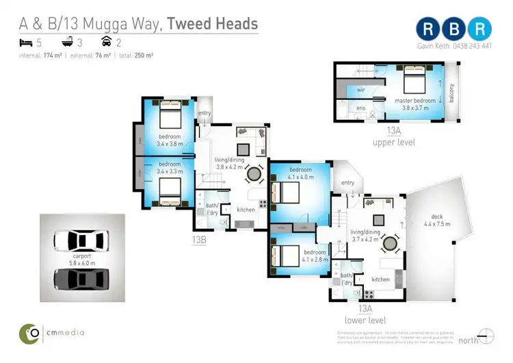 Floorplan of Homely house listing, 13 Mugga Way, Tweed Heads NSW 2485