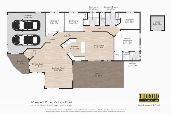 Floorplan of Homely house listing, 40 Aspect Drive, Victoria Point QLD 4165