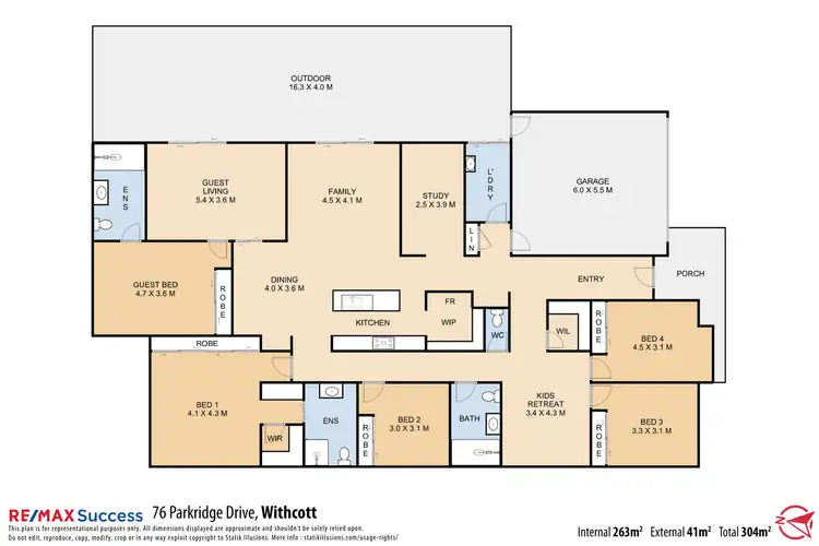 Floorplan of Homely house listing, 76 Parkridge Drive, Withcott QLD 4352