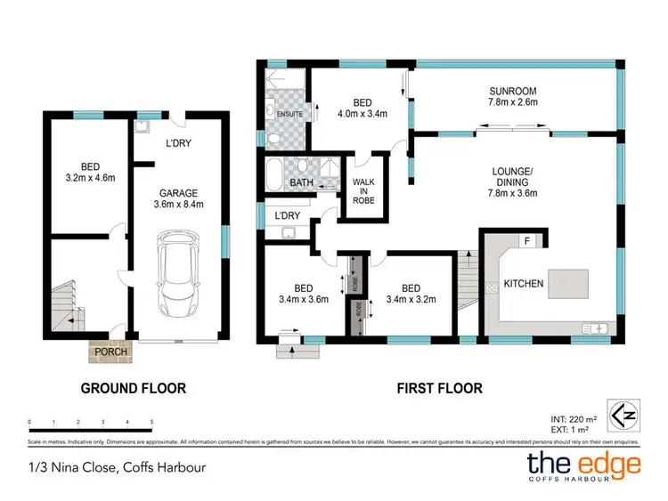 Floorplan of Homely townhouse listing, 1/3 Nina Close, Coffs Harbour NSW 2450