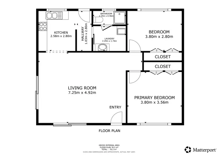Floorplan of Homely semi-detached listing, 83 Macauley Street, Deniliquin NSW 2710