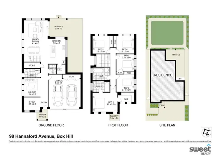 Floorplan of Homely house listing, 98 Hannaford Avenue, Box Hill NSW 2765