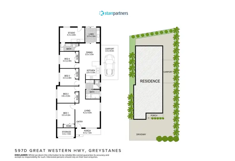 Floorplan of Homely house listing, 597d Great Western Highway, Greystanes NSW 2145