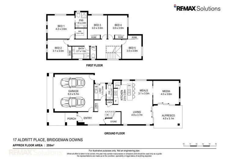 Floorplan of Homely house listing, 17 Aldritt Place, Bridgeman Downs QLD 4035