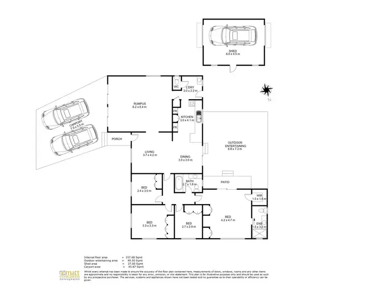 Floorplan of Homely house listing, 11 Talgai Court, Newtown QLD 4350