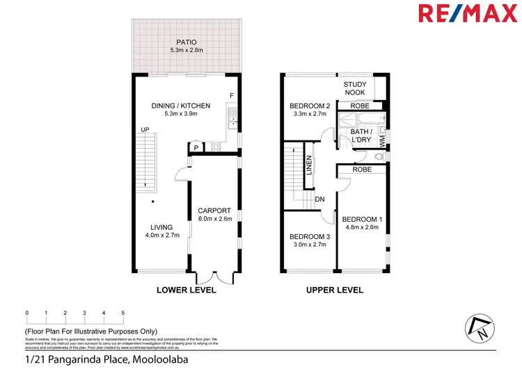 Floorplan of Homely townhouse listing, 1/21 Pangarinda Place, Mooloolaba QLD 4557