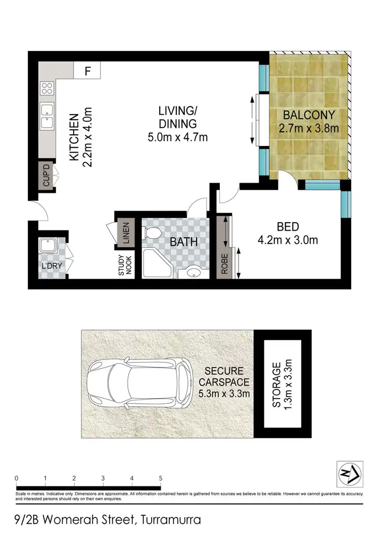 Floorplan of Homely apartment listing, 9 / 2B Womerah Street, Turramurra NSW 2074