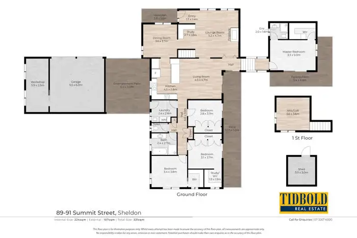 Floorplan of Homely rural property listing, 89-91 Summit Street, Sheldon QLD 4157