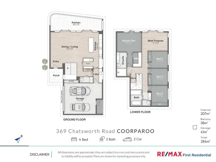 Floorplan of Homely house listing, 369 Chatsworth Rd, Coorparoo QLD 4151