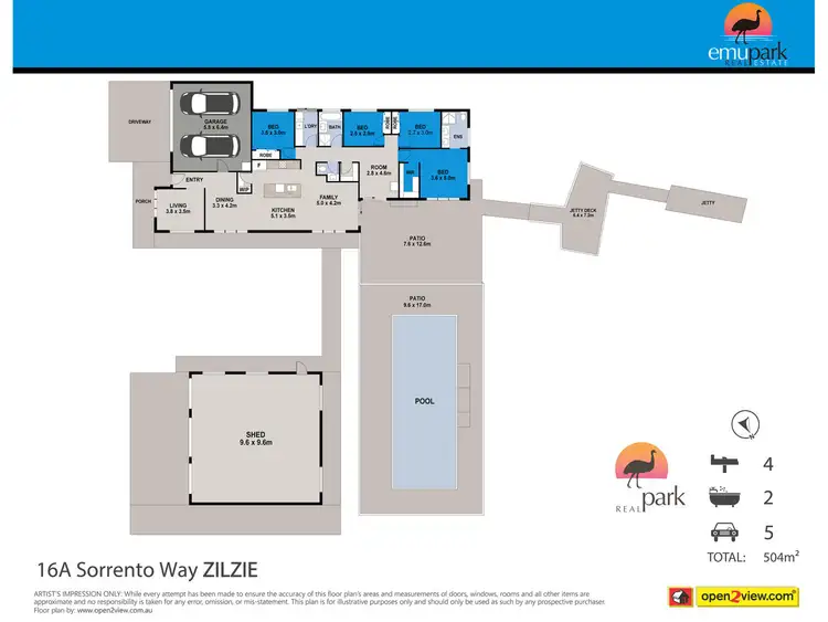 Floorplan of Homely rural property listing, 16A Sorrento Way, Zilzie QLD 4710