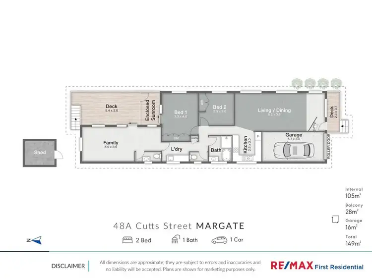 Floorplan of Homely house listing, 48A Cutts Street, Margate QLD 4019