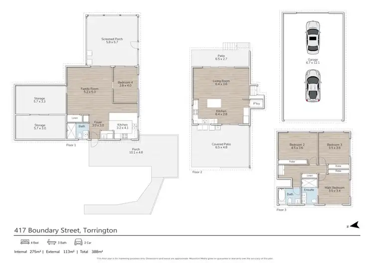 Floorplan of Homely house listing, 417 Boundary Street, Torrington QLD 4350