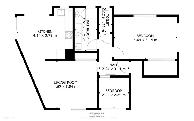 Floorplan of Homely house listing, 50 Panorama Drive (Granny Flat), Glenvale QLD 4350