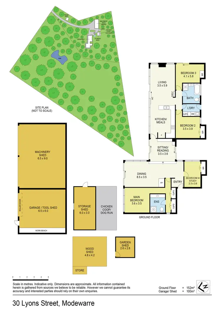 Floorplan of Homely rural property listing, 30 Lyons Street, Modewarre VIC 3240
