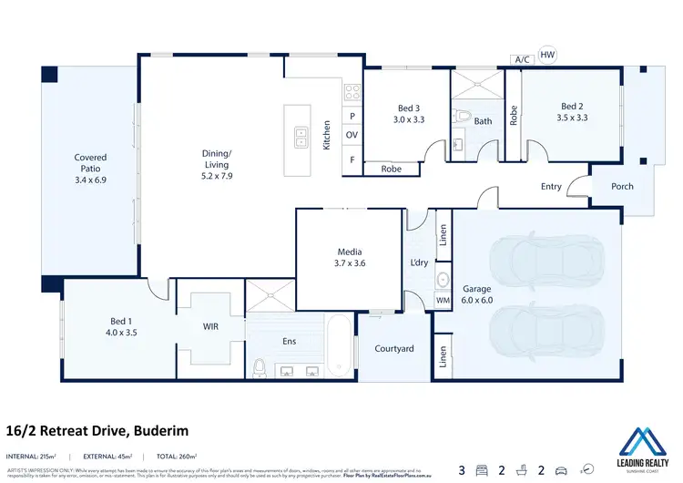 Floorplan of Homely house listing, 16/2 Retreat Dr, Buderim QLD 4556