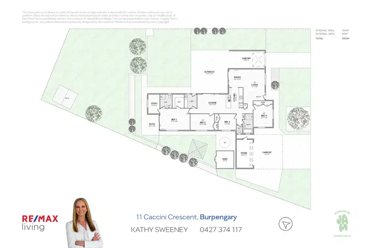 Floorplan of Homely house listing, 11 Caccini Crescent, Burpengary QLD 4505
