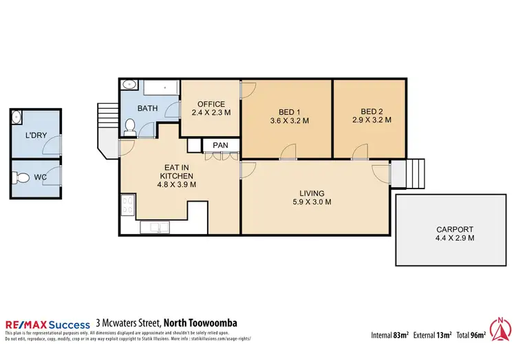 Floorplan of Homely house listing, 3 McWaters Street, North Toowoomba QLD 4350