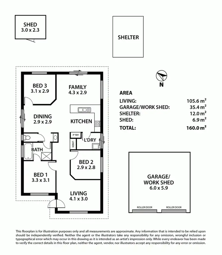 Floorplan of Homely house listing, 13 Bradley Court, Murray Bridge SA 5253