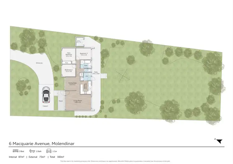 Floorplan of Homely house listing, 6 Macquarie Avenue, Molendinar QLD 4214