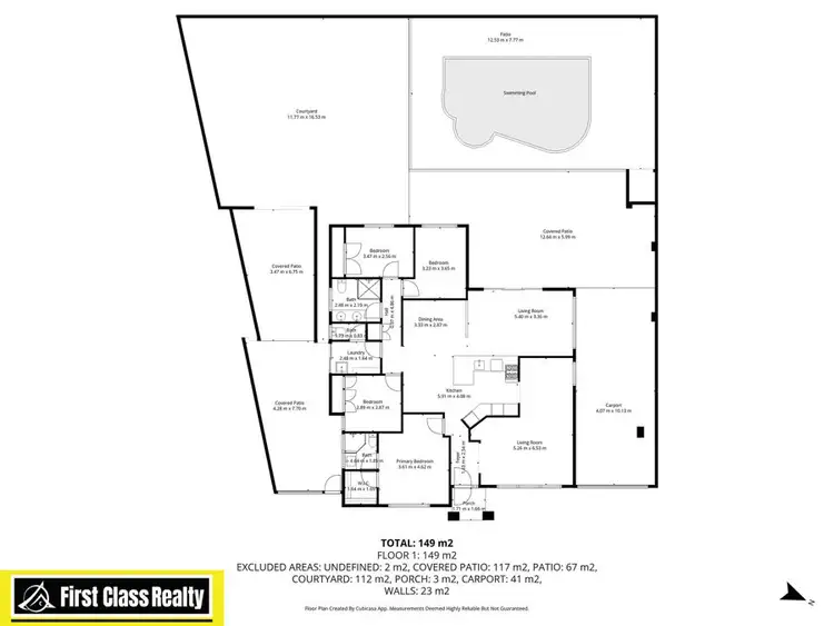Floorplan of Homely house listing, 15 Owl Cove, Ballajura WA 6066