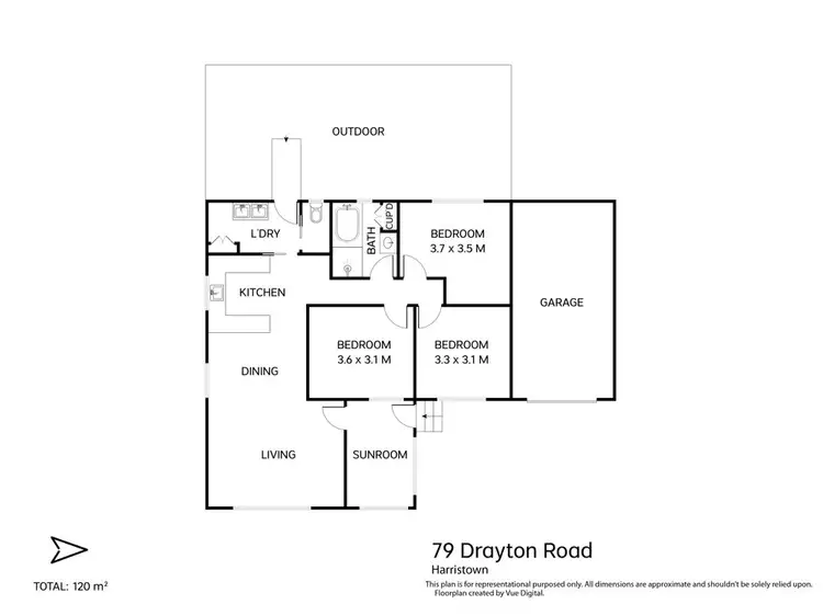 Floorplan of Homely house listing, 79 Drayton Road, Harristown QLD 4350