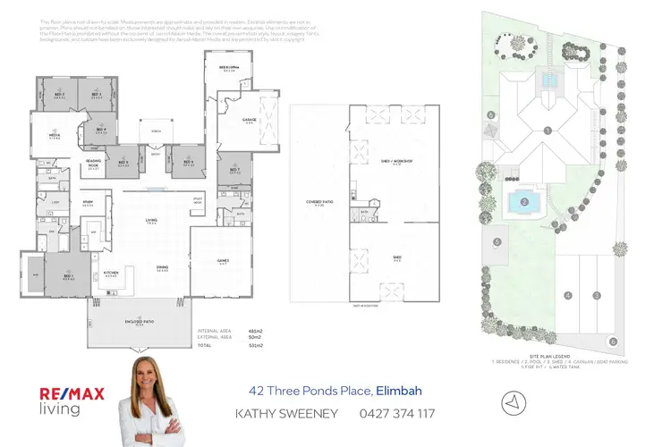 Floorplan of Homely rural property listing, 42-44 Three Ponds Place, Elimbah QLD 4516