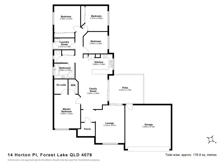 Floorplan of Homely house listing, 14 Horton Pl, Forest Lake QLD 4078