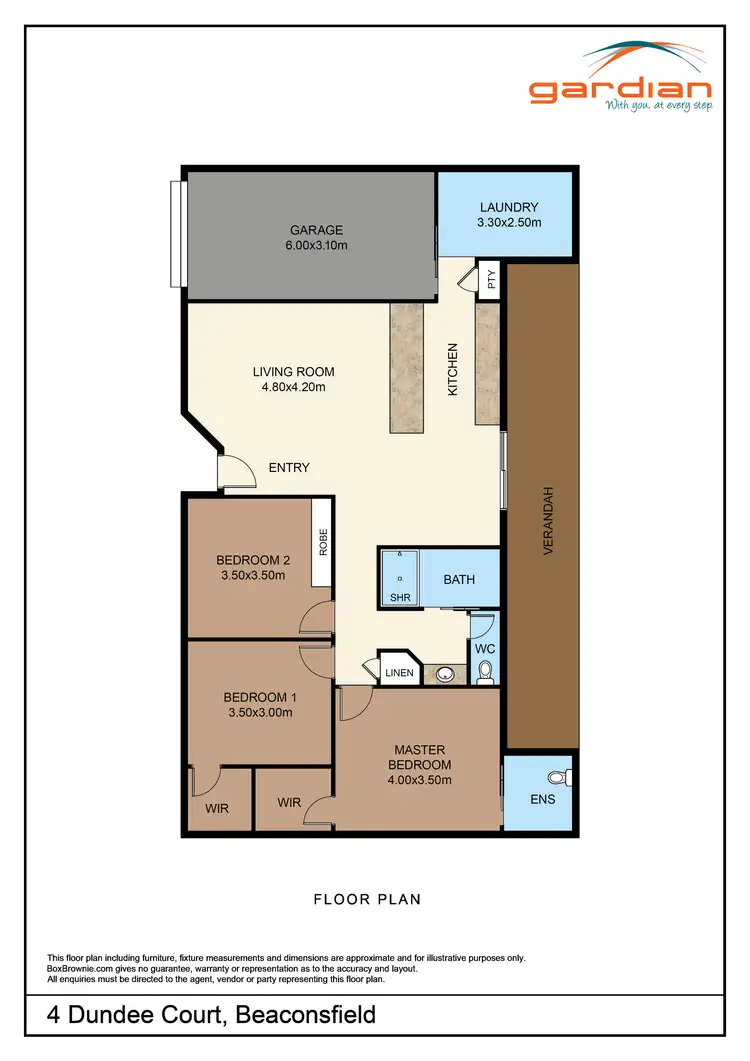 Floorplan of Homely house listing, 4 Dundee Court, Beaconsfield QLD 4740