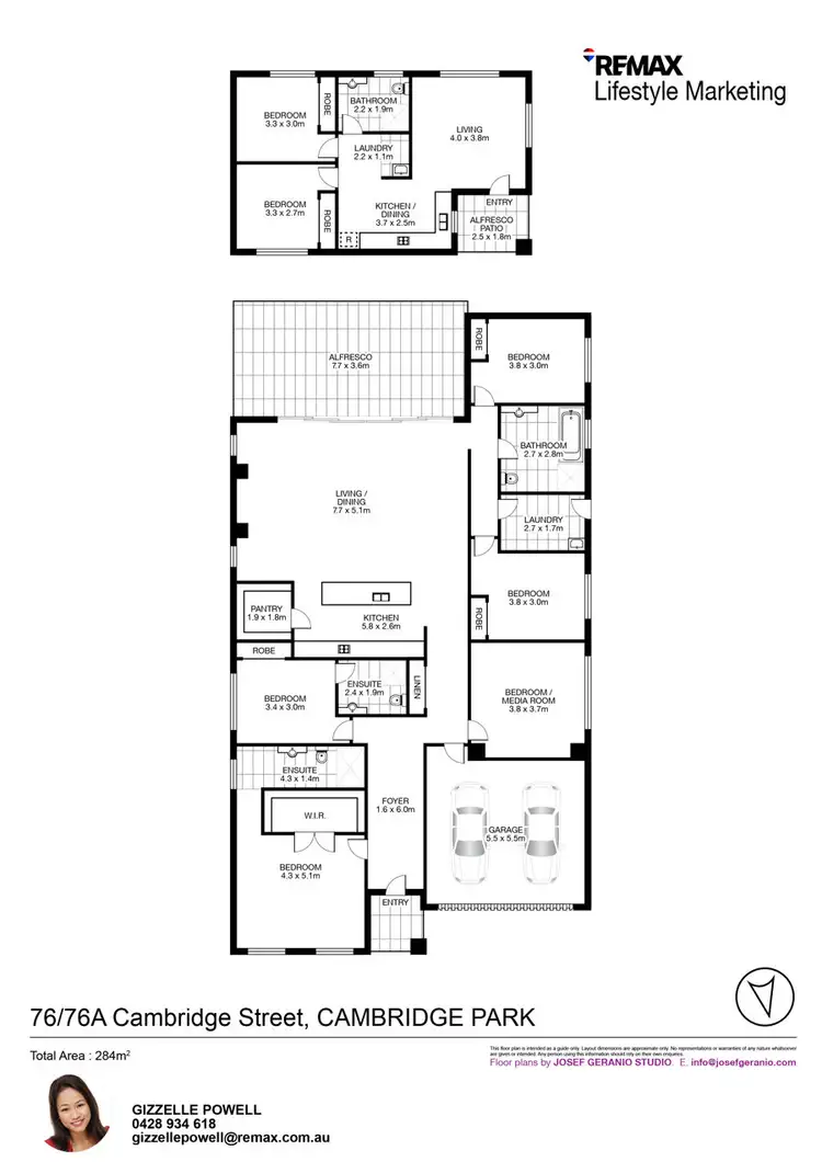 Floorplan of Homely house listing, 76 & 76A CAMBRIDGE STREET, Cambridge Park NSW 2747