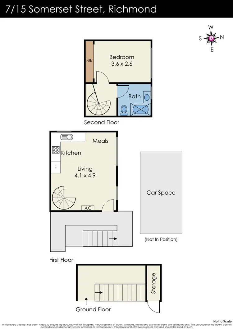 Floorplan of Homely apartment listing, 7/15 Somerset Street, Richmond VIC 3121