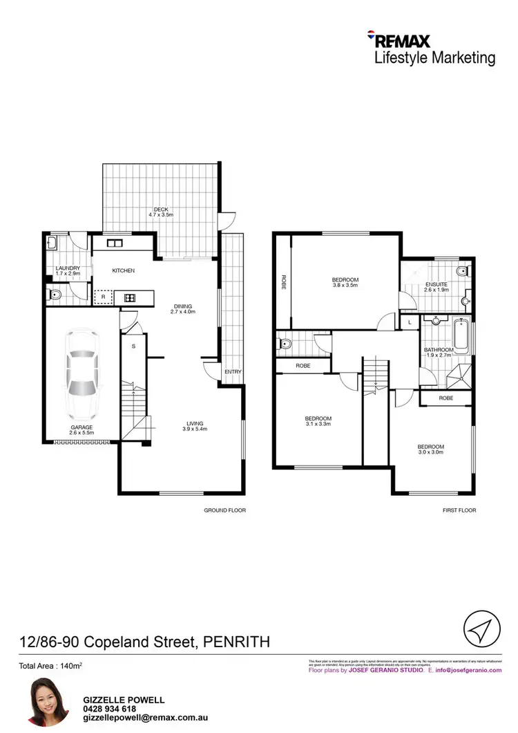 Floorplan of Homely townhouse listing, 12/86-90 COPELAND STREET, Penrith NSW 2750