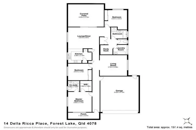 Floorplan of Homely house listing, 14 Della Ricca Pl, Forest Lake QLD 4078