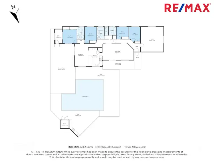 Floorplan of Homely house listing, 5 Avon Close, Bli Bli QLD 4560