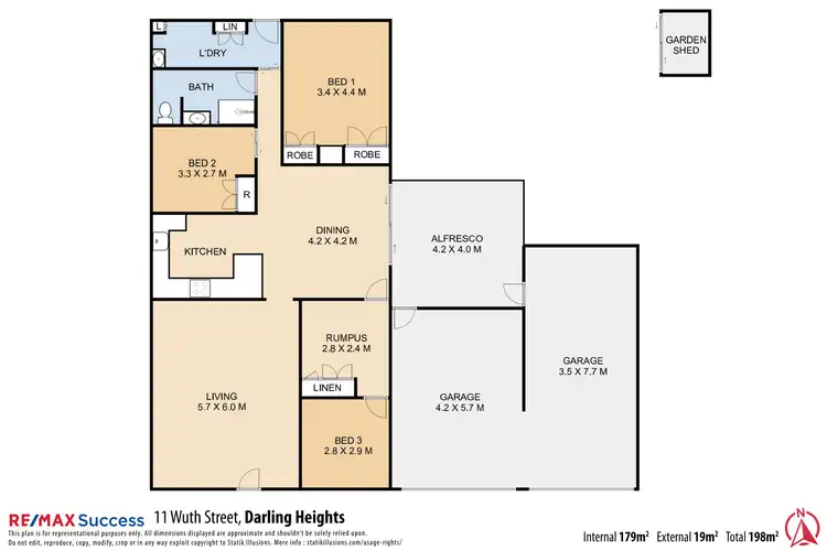 Floorplan of Homely house listing, 11 Wuth Street, Darling Heights QLD 4350