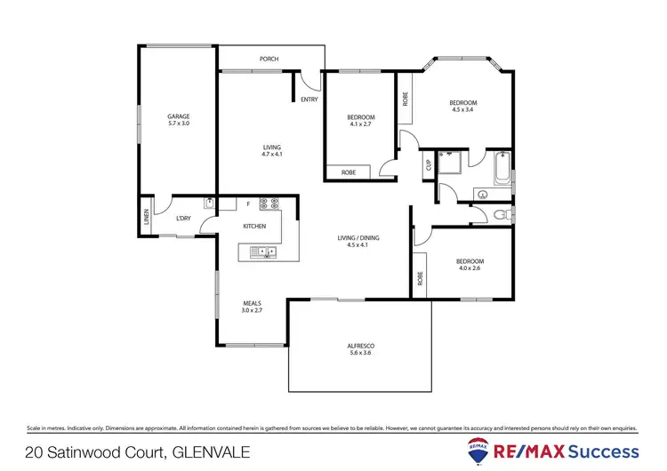 Floorplan of Homely house listing, 20 Satinwood Court, Glenvale QLD 4350