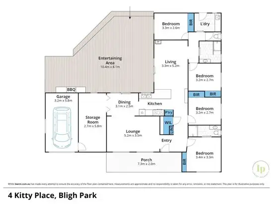 Floorplan of Homely house listing, 4 Kitty Place, Bligh Park NSW 2756
