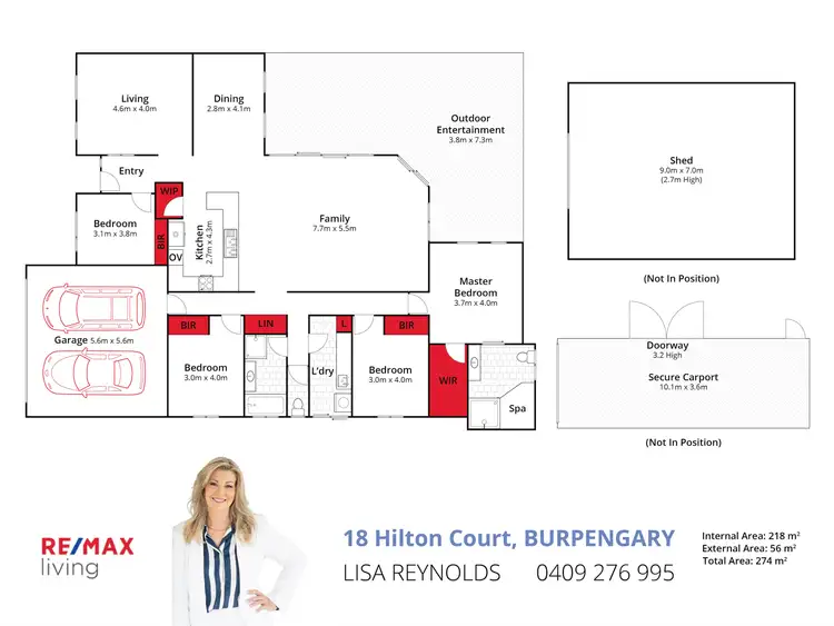 Floorplan of Homely house listing, 18 Hilton Court, Burpengary QLD 4505