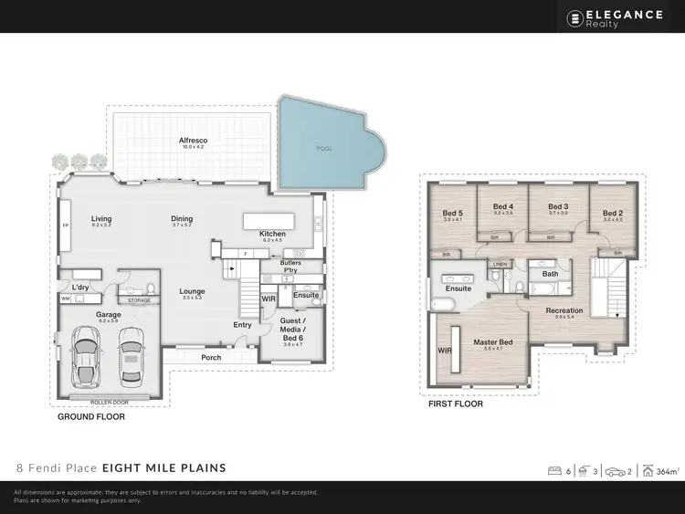 Floorplan of Homely house listing, 8 Fendi Place, Eight Mile Plains QLD 4113