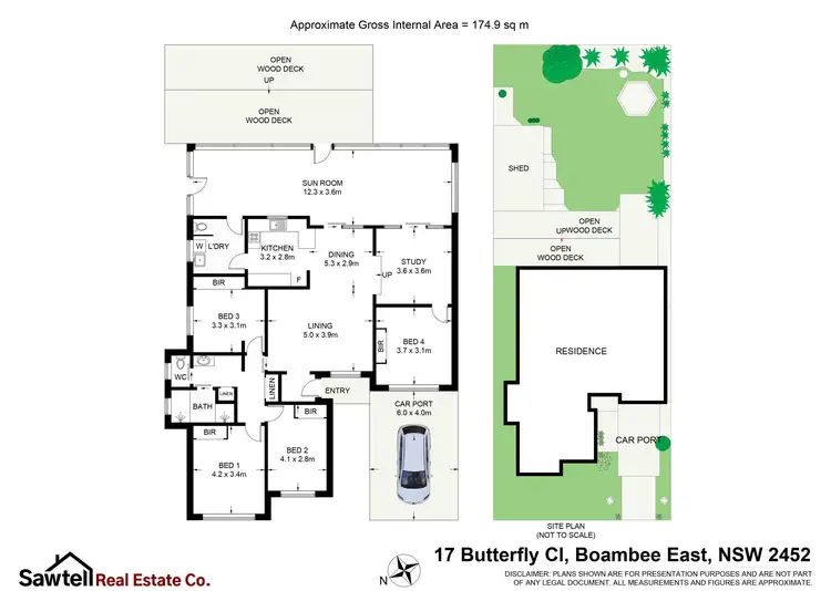 Floorplan of Homely house listing, 17 Butterfly Close, Boambee East NSW 2452