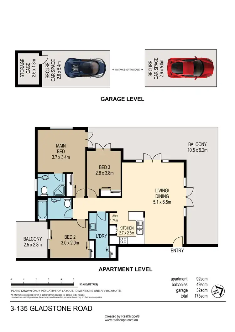 Floorplan of Homely apartment listing, 3/133 Gladstone Road, Highgate Hill QLD 4101