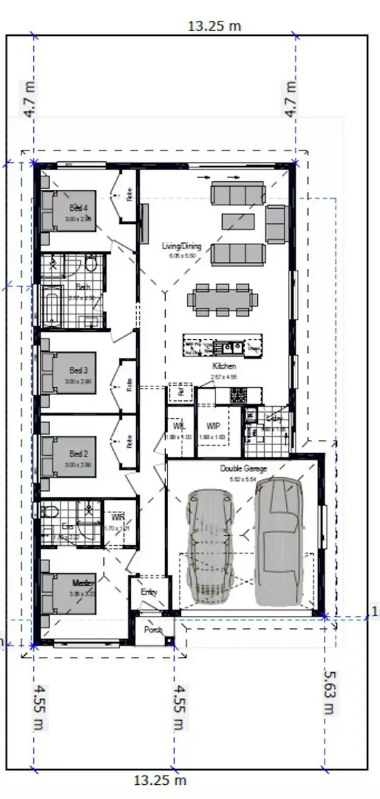 Floorplan of Homely house listing, Lot 5 Daisy Street, Spring Farm NSW 2570