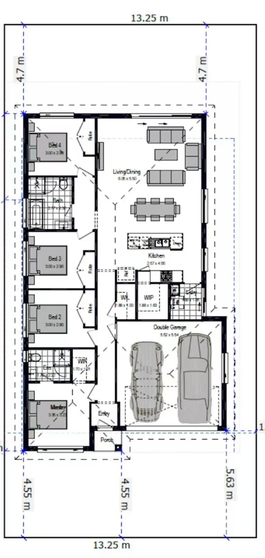 Floorplan of Homely house listing, Lot 5 Daisy Street, Spring Farm NSW 2570
