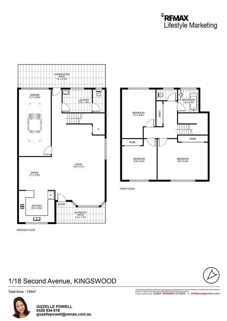 Floorplan of Homely townhouse listing, 1/18 SECOND AVENUE, Kingswood NSW 2747