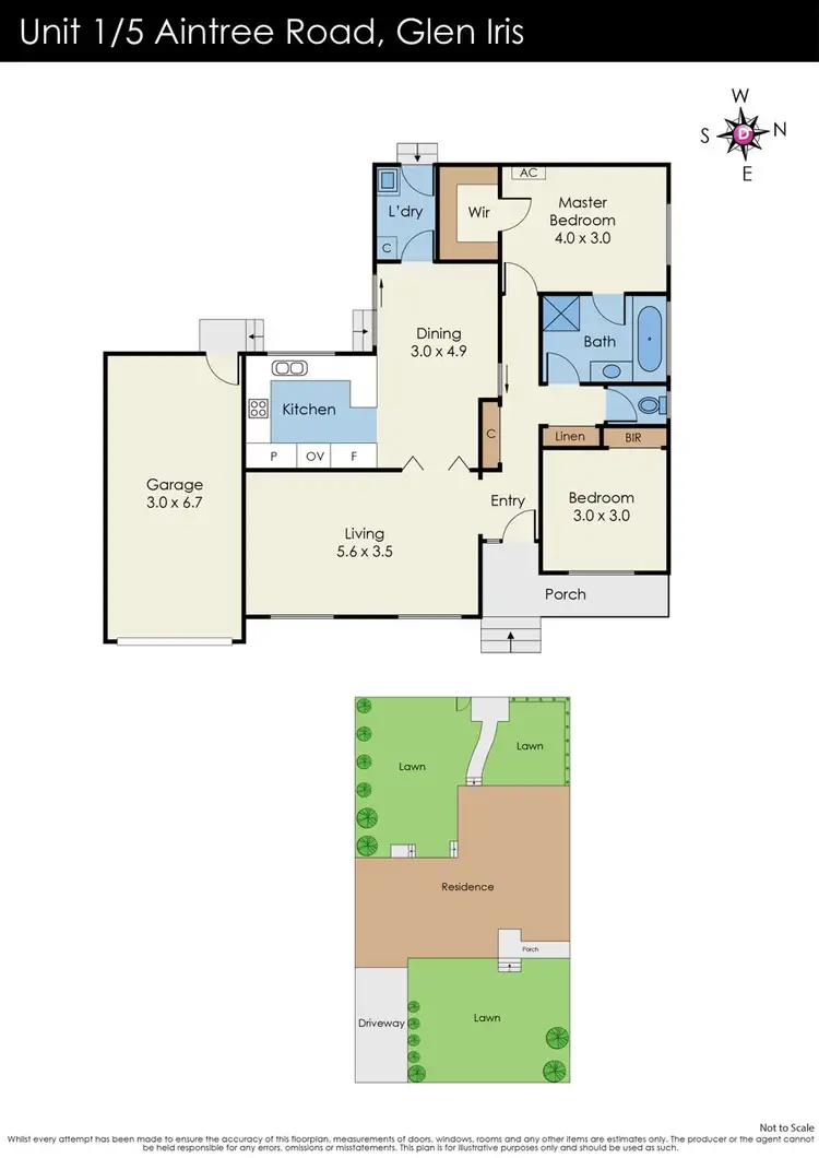 Floorplan of Homely unit listing, 1 & 2/5 Aintree Road, Glen Iris VIC 3146