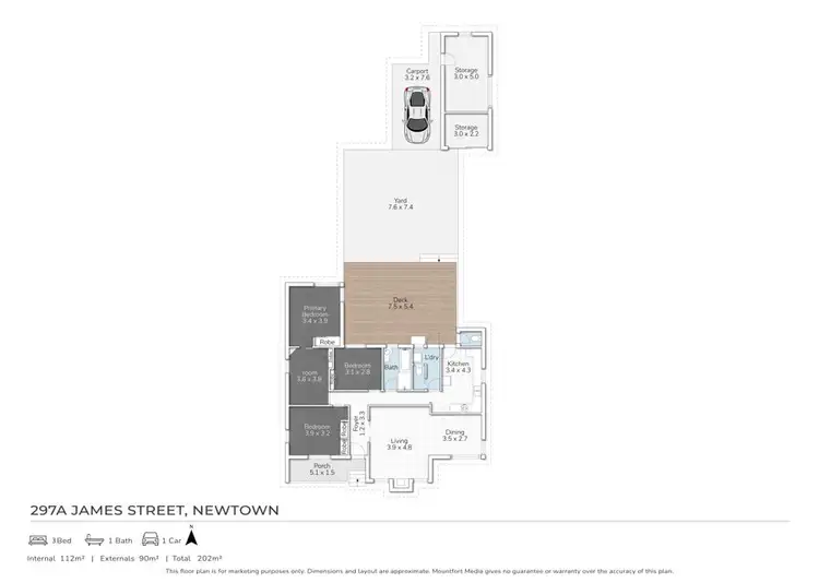 Floorplan of Homely house listing, 297a James Street, Newtown QLD 4350