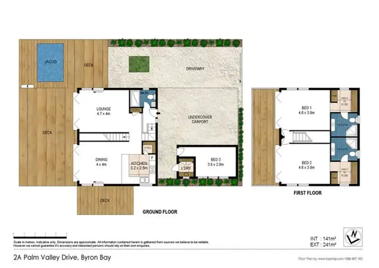 Floorplan of Homely house listing, 2A Palm Valley Drive, Byron Bay NSW 2481